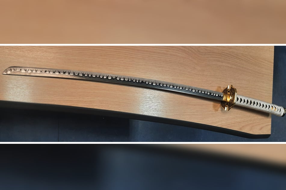 Das japanische Schwert wurde von der Bundespolizei sichergestellt.