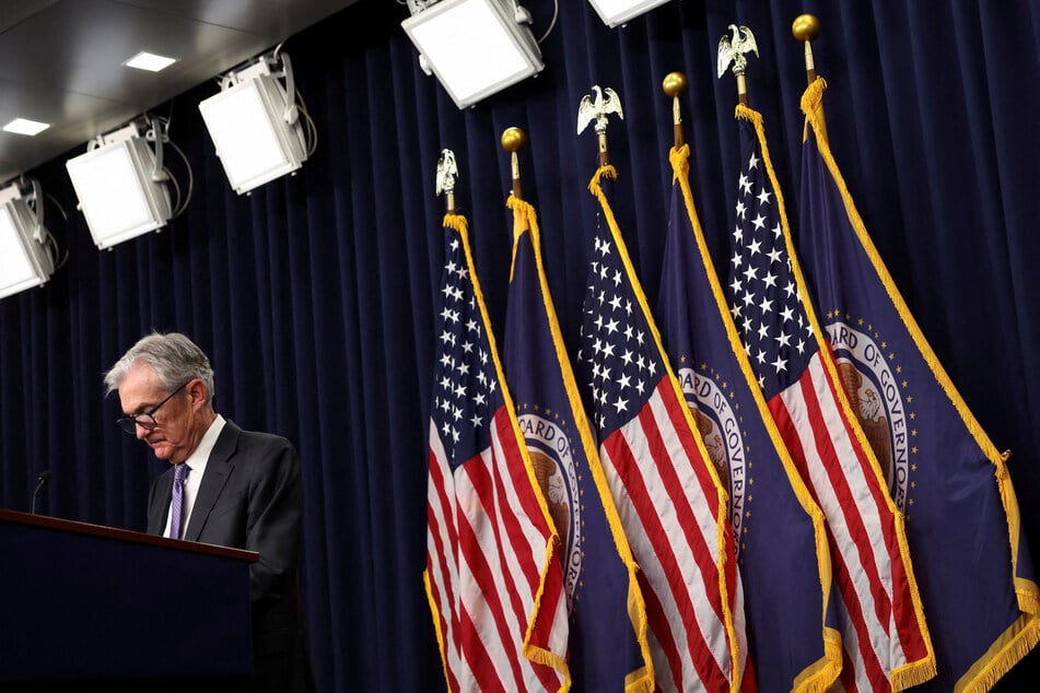 Federal Reserve Chair Jerome Powell holds a press conference following a two-day meeting of the Federal Open Market Committee on December 10, 2025.