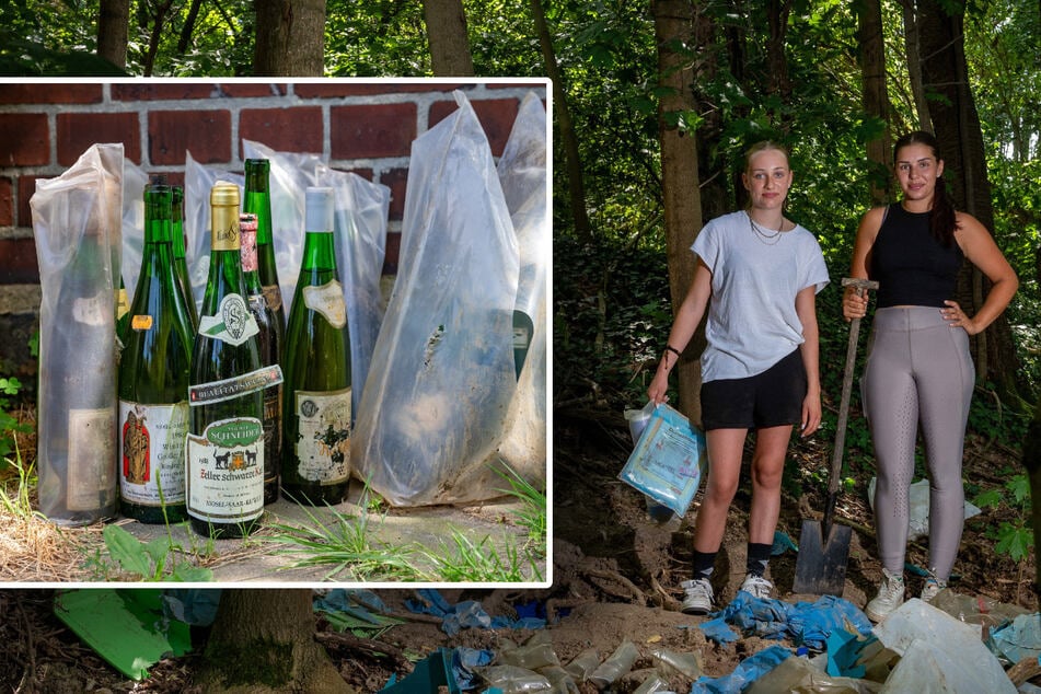 Dresden: Flaschen nach Jahrzehnten aufgetaucht: Woher stammt der Weinschatz aus dem Wald?