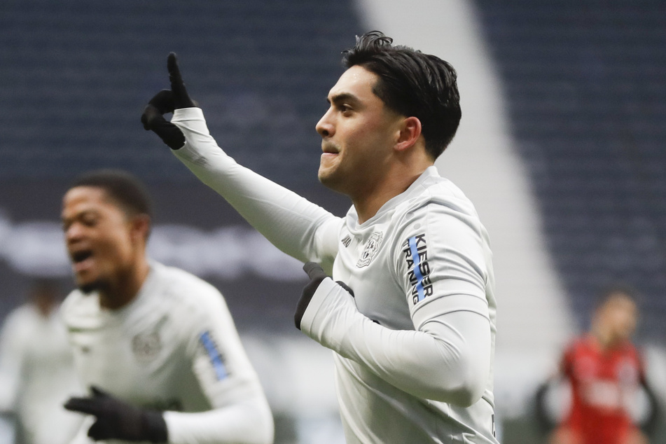 Nadiem Amiri erzielte die zwischenzeitliche 1:0-Führung für die Gäste aus Leverkusen.