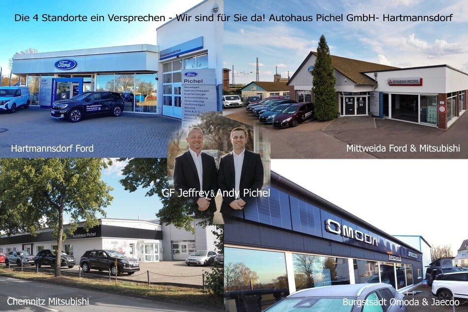Autohaus Pichel GmbH Hartmannsdorf mit seinen Standorten: Hartmannsdorf, Mittweida, Burgstädt und Mitsubishi Chemnitz. Pichel – Einfach Gut seit 1965.