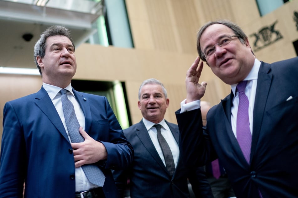 Markus Söder (54, CSU, l.) und Armin Laschet (60, CDU, r.) haben derzeit nicht sonderlich viel Rückenwind im Hinblick auf die Bundestagswahl.