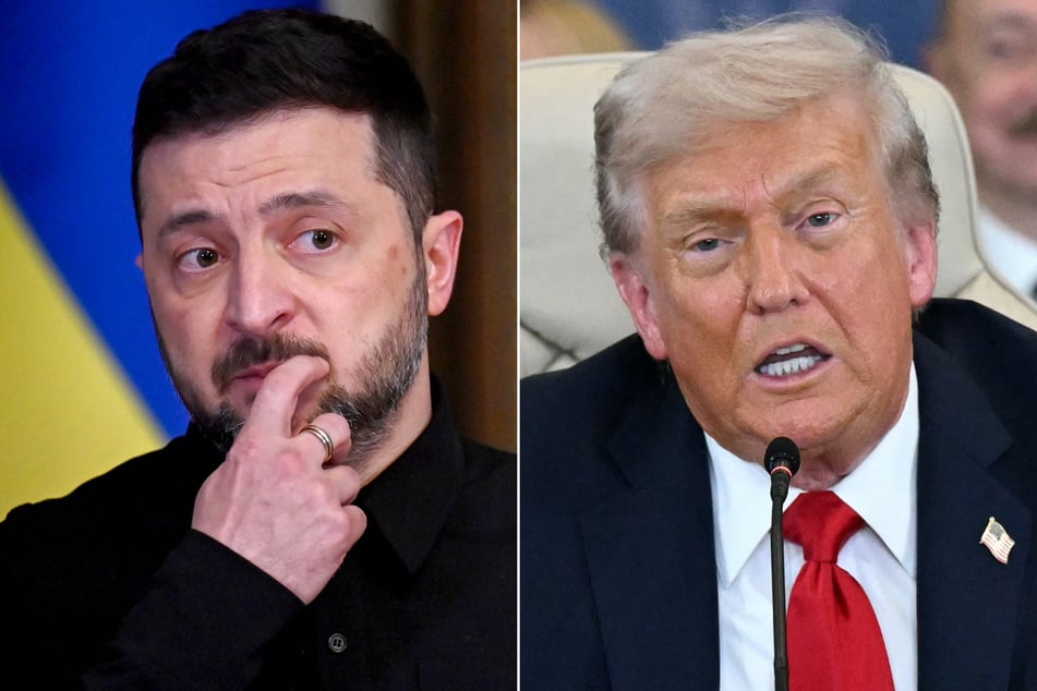 Ukrainian President Volodymyr Zelensky will visit US counterpart Donald Trump (r.) in Washington this week.