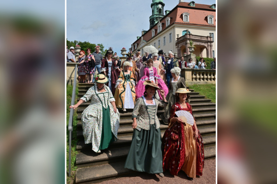 Beim Parkfest im Barockgarten von Schloss Lichtenwalde ist der Miskus im August mit einem historischen Schauspiel dabei.