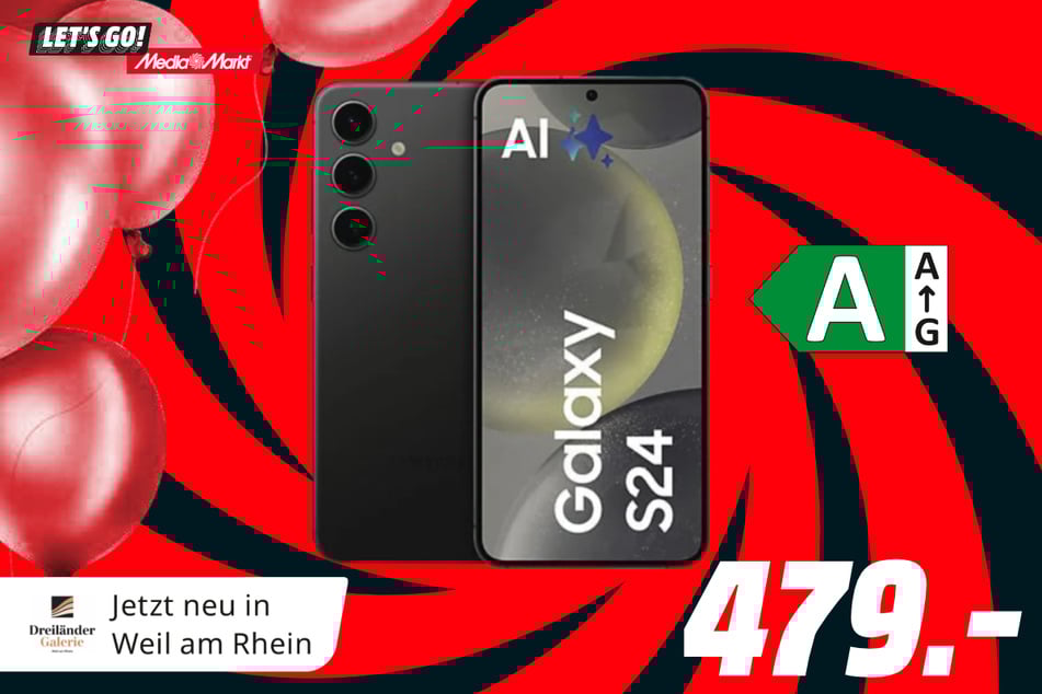 Samsung Galaxy S24 5G (128 GB) für 479 Euro.