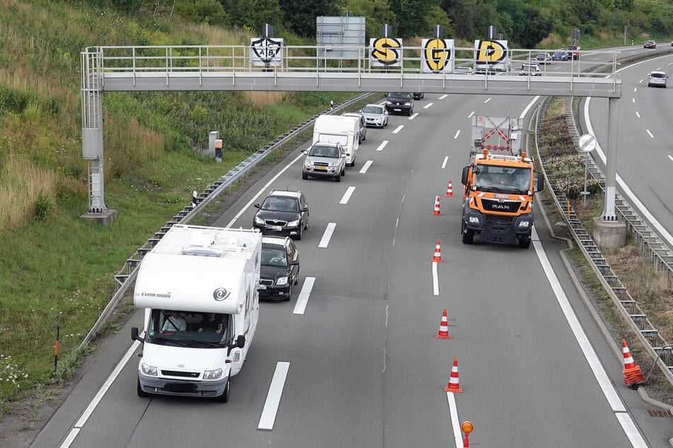 In beide Richtungen staute sich der Verkehr.