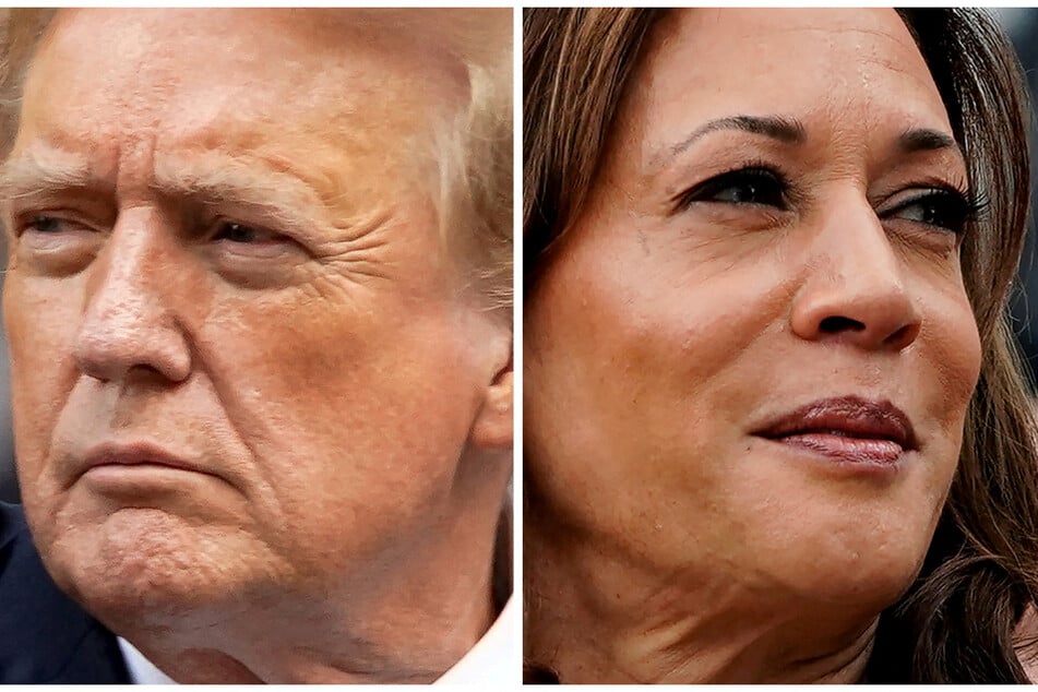 Republican Donald Trump (l.) and Democrat Kamala Harris are locked in a tight 2024 election battle for the White House.