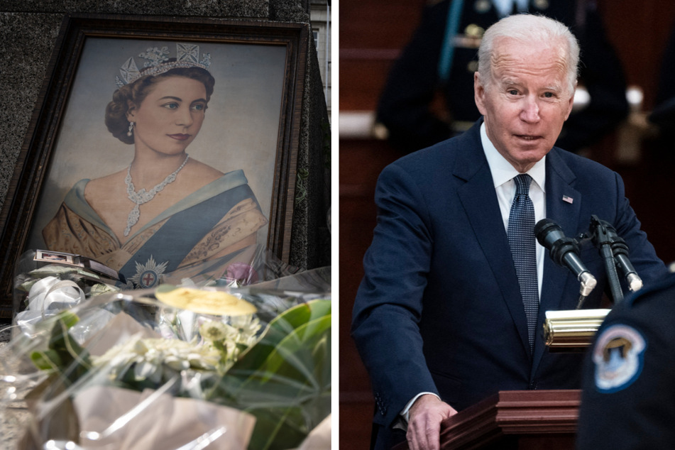 The White House has confirmed that President Joe Biden (r.) will attend the funeral of Queen Elizabeth II next week along with his wife Jill.