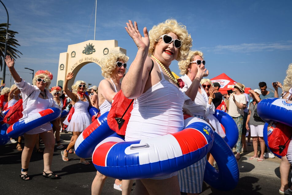 Hundreds of Marilyn Monroe lookalikes took part in the charity event.