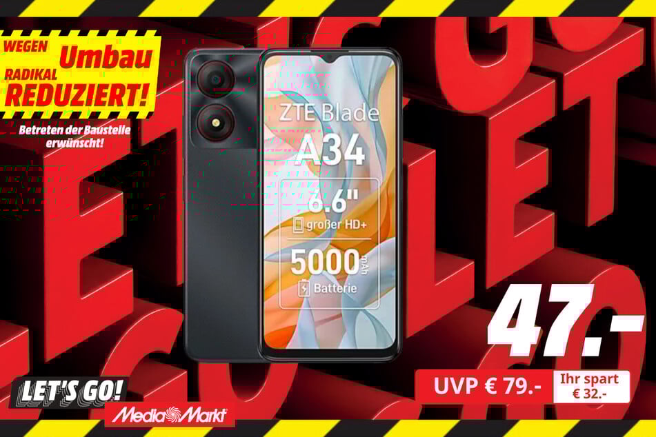 ZTE-Smartphone für 47 statt 79 Euro.