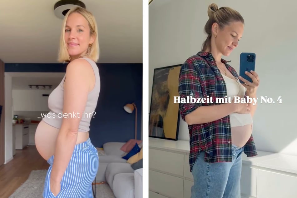 Svenja Holtmann (38) gab ihren Followern regelmäßig Schwangerschafts-Updates .