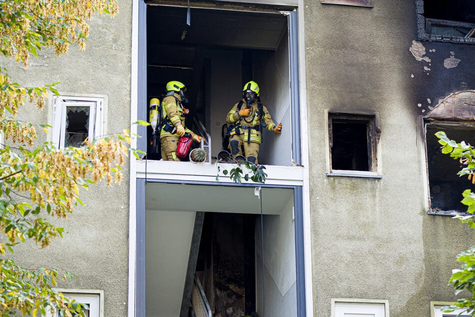 Das von der Explosion erschütterte Gebäude ist momentan nicht bewohnbar.