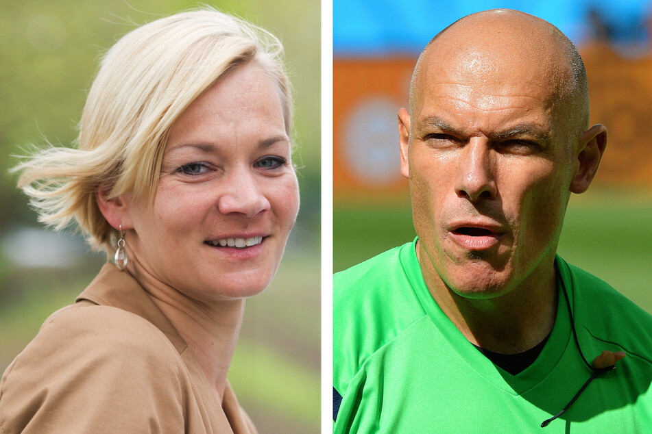 Seit vier Jahren ein Paar: Bibiana Steinhaus und Howard Webb (48).