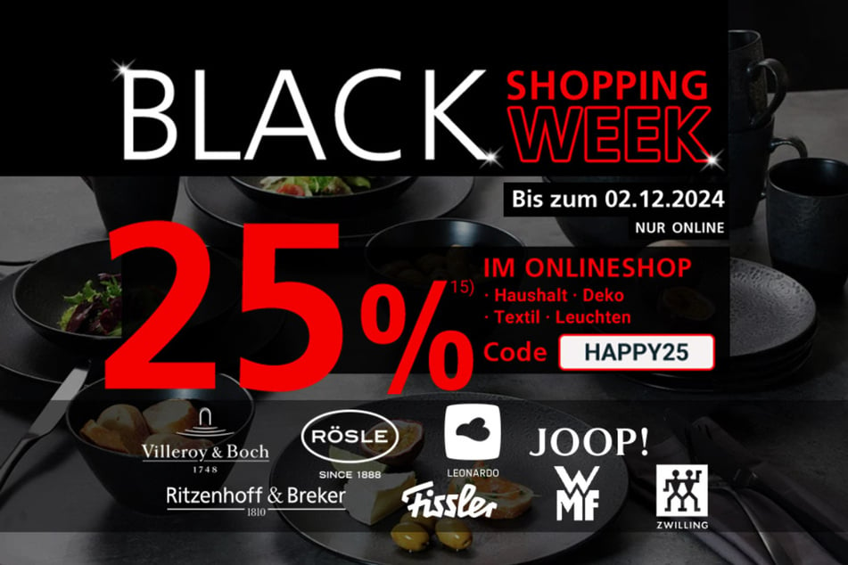 Mit dem Code: HAPPY25 gibt's bei Zurbrüggen online 25 Prozent Rabatt auf Haushalt, Deko, Textil, Leuchten und vieles mehr.¹⁵