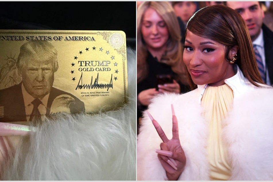 Nicki Minaj causes uproar as she flashes Trump's $1 million immigration "Gold Card"
