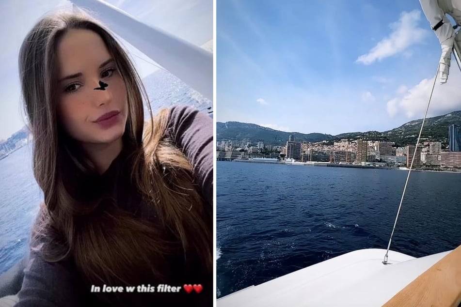 Davina Geiss (18) genießt das schöne Wetter Monacos auf einer Luxus-Yacht. (Fotomontage)
