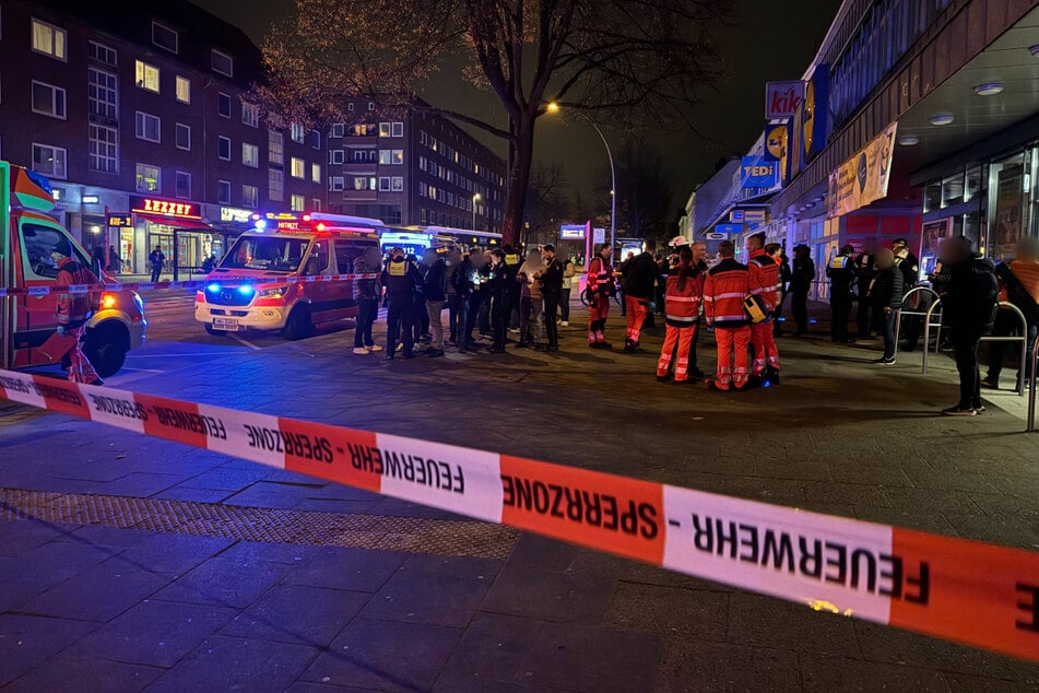 Die Polizei sperrte den Bereich um das Billardcafé weiträumig ab.