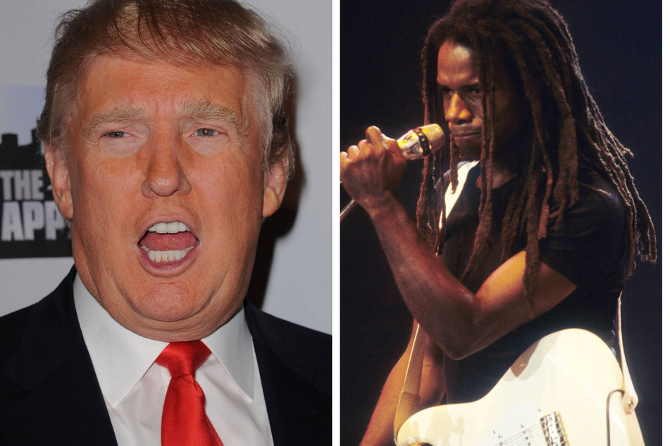 Eddy Grant (r.) and his legal team might actually succeed in getting Donald Trump to testify in court.