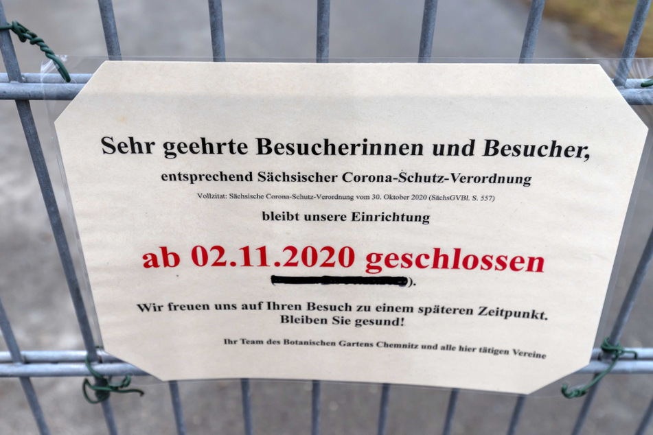 Seit Anfang November ist der Botanische Garten aufgrund der Corona-Pandemie für Besucher geschlossen.