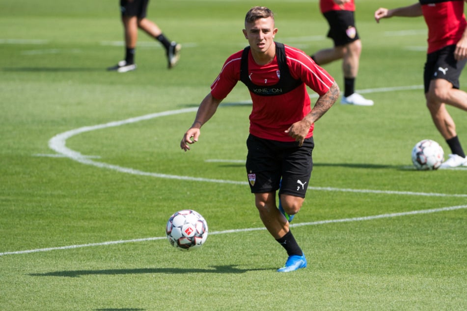 Der spanische Erstligist RCD Mallorca hat einem Bericht zufolge Interesse an einer Leihe des VfB-Spielers Pablo Maffeo (23). (Archivbild)