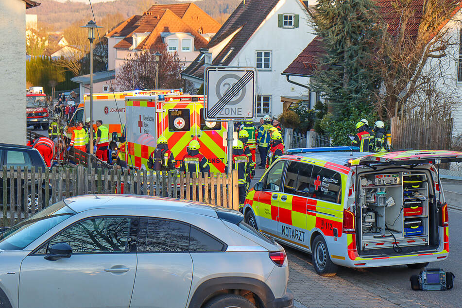 Eine Vielzahl von Rettungskräften war nach dem Gasaustritt im Einsatz.