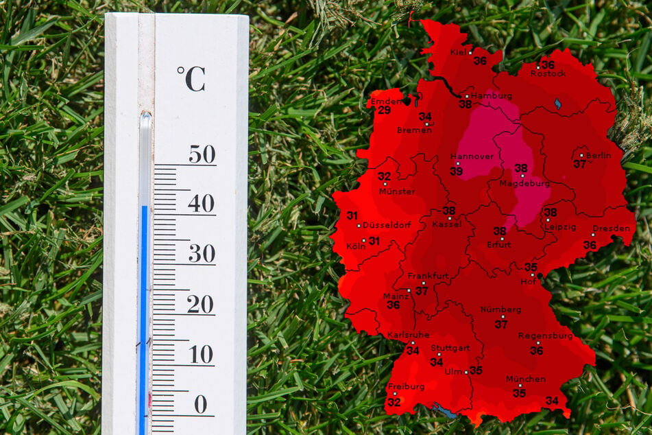 40-Grad-Marke geknackt! Hier in Deutschland wurden heute Langzeit-Rekorde gebrochen
