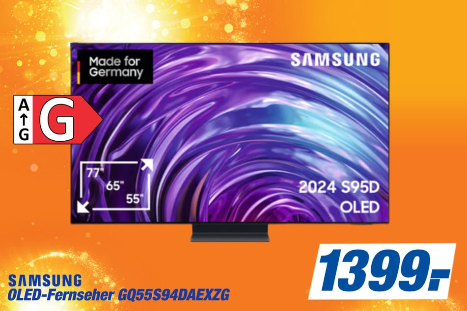 55-Zoll Samsung-Fernseher für 1.399 Euro.