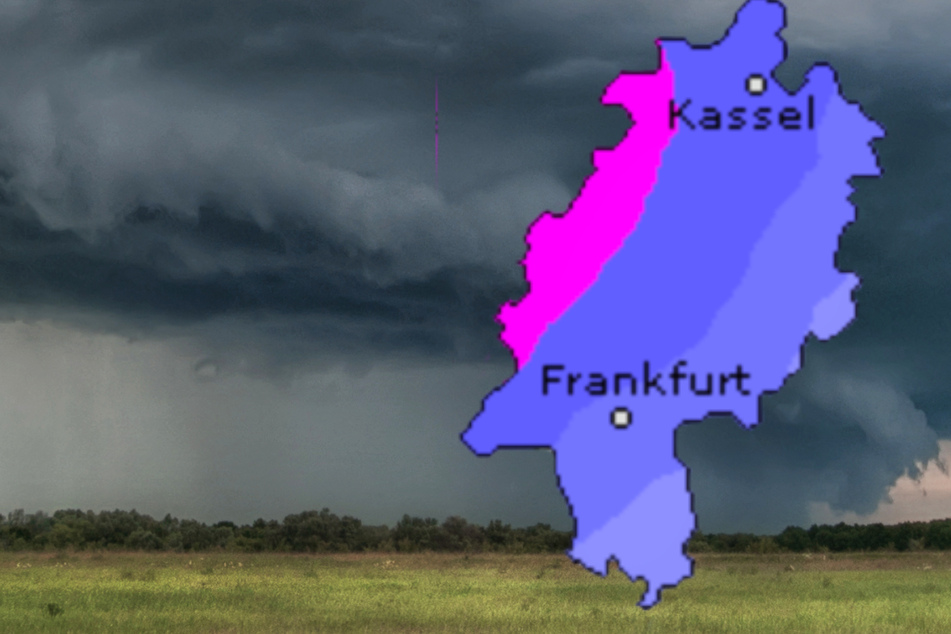 Auch der Dienst Wetteronline.de (Grafik) sagt teils heftige Niederschläge für Hessen voraus. Am Freitag soll sich die Wetterlage laut DWD-Prognose wieder beruhigen.