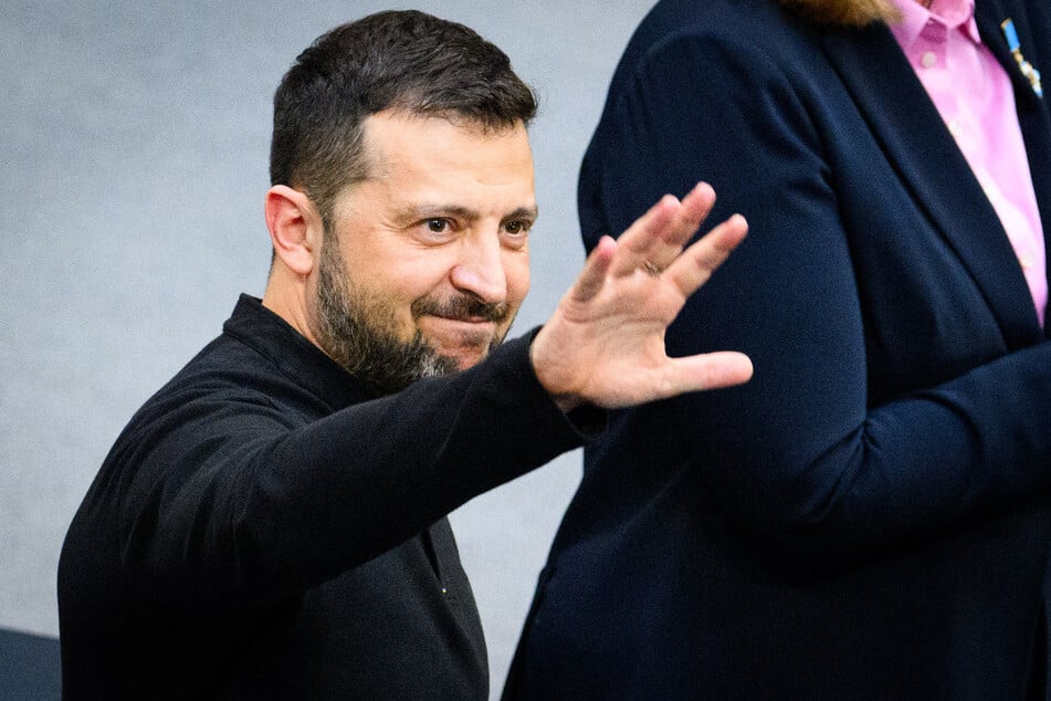 Wolodymyr Selenskyj (46) im Deutschen Bundestag.