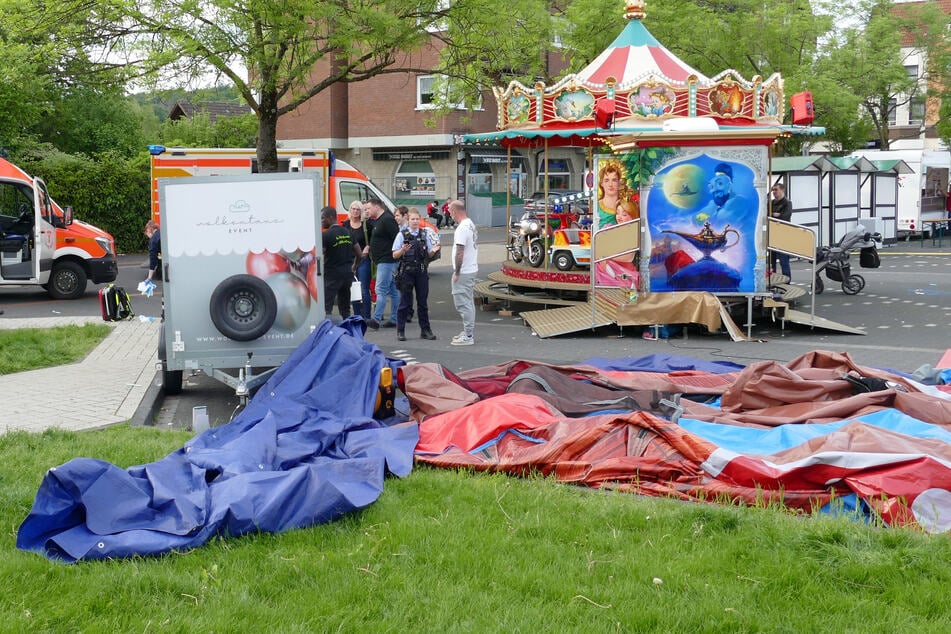Unfall bei Frühlingsfest: Hüpfburg kippt um, zwölf Kinder verletzt