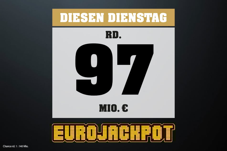 Eurojackpot: Diesen Dienstag (22.7.) liegen 97 Millionen Euro im Jackpot.