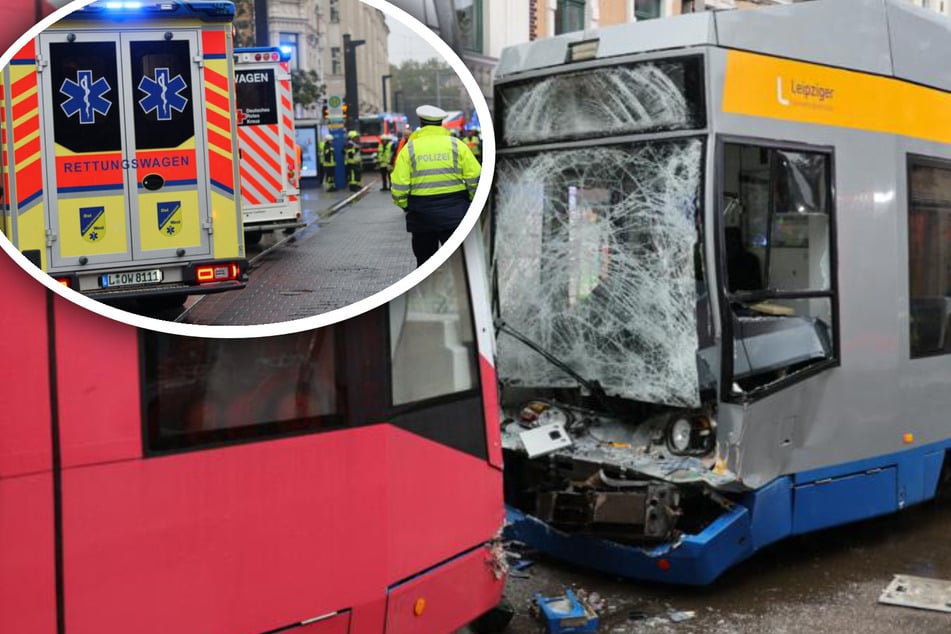 Mehr als 20 Verletzte bei Straßenbahn-Crash in Leipzig - sechsstelliger Schaden