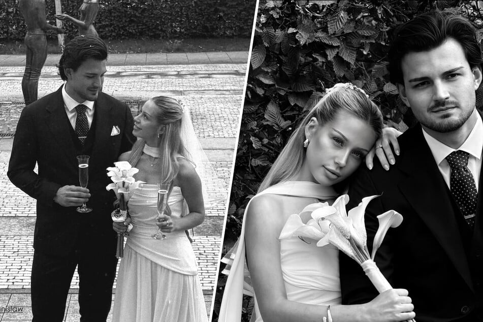Dynamo-Keeper Tim Schreiber (24) glücklich mit seiner Jetzt-Frau Lilly (24).