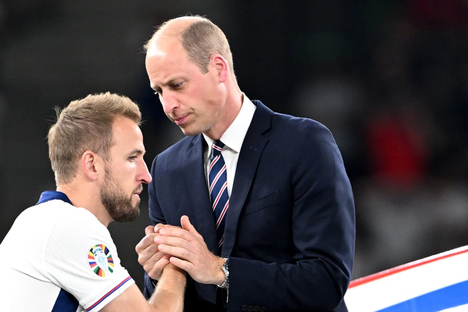 Prinz William (42) spendete Englands Harry Kane (30, l.) nach der EM-Pleite Trost.