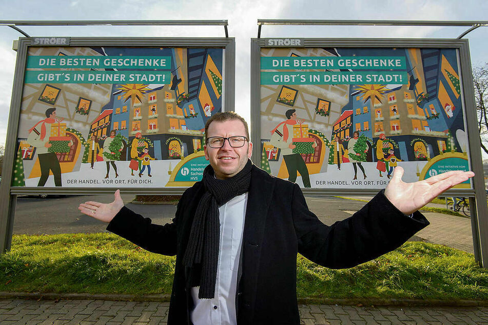 Im vergangenen Jahr warb Verbands-Chef René Glaser noch fürs Einkaufen in der Stadt. Heute bangt er ums Überleben der Geschäfte.