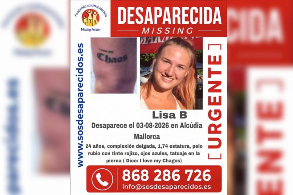 Die deutsche Touristin Lisa B. (24) wird seit Anfang August auf Mallorca vermisst.