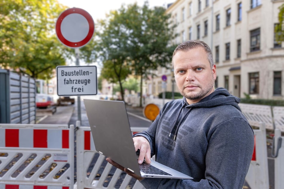 Michael Specht (40, CDU) fordert beim Chemnitzer Baustellenservice ein aktives Infosystem per Newsletter, damit Anwohner und Pendler Sperrungen künftig automatisch gemeldet bekommen.