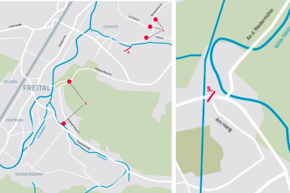 Dresdens wichtigste Wasserleitung wird saniert: Straßen mehrere Monate lang gesperrt