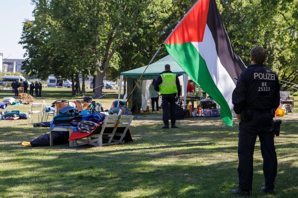 Das propalästinensische Camp nahe dem Kanzleramt in Berlin wurde aufgelöst.