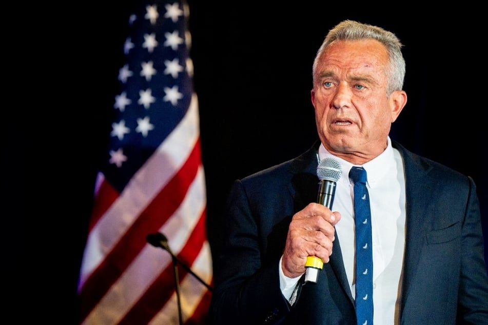 Independent presidential candidate Robert F. Kennedy Jr. speaks during a campaign rally in Austin, Texas.