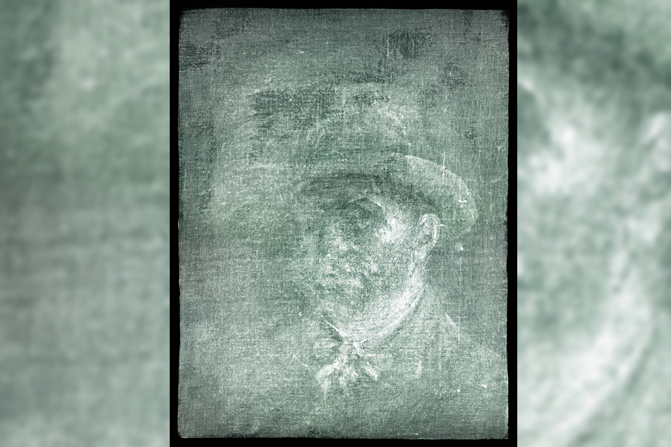 Dieses von den National Galleries of Scotland herausgegebene Röntgenbild zeigt Vincent Van Gogh.