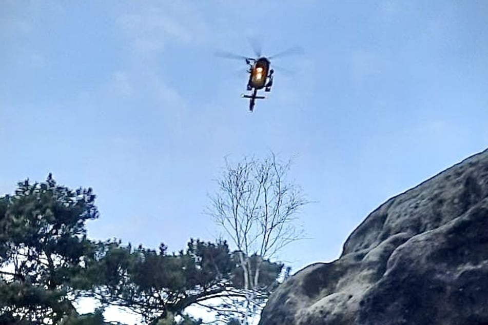 Auch der Rettungshelikopter Christoph 62 aus Bautzen war an dem Einsatz beteiligt und brachte den Teenager in ein Dresdner Krankenhaus.