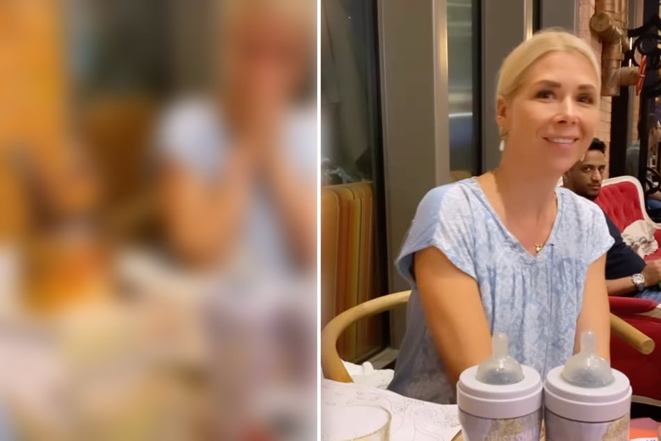 Beim Essen gehen: Tanja Szewczenko erlebt "kleine Überraschung"