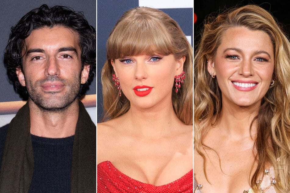 Taylor Swift (c.) has been pulled back into Blake Lively's (r.) legal battle against her It Ends With Us co-star, Justin Baldoni, after the judge's latest ruling.