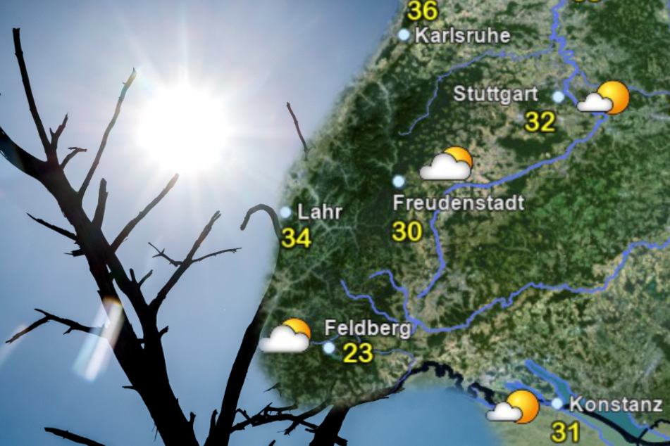 Am Mittwoch wird es in Baden-Württemberg hochsommerlich. (Fotomontage)