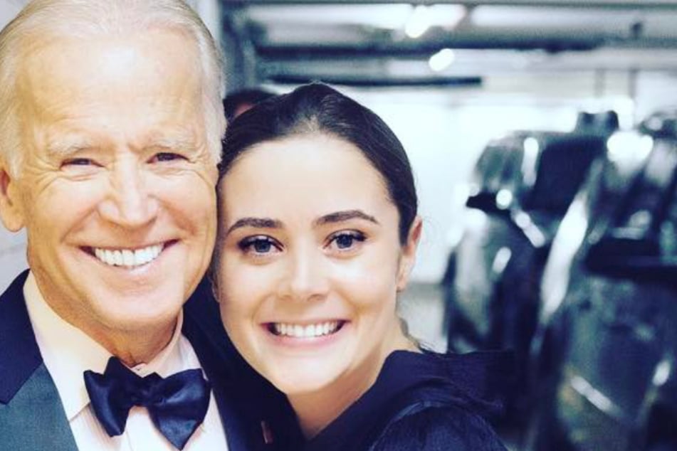 Joe Biden (77) posing with his granddaughter Naomi.