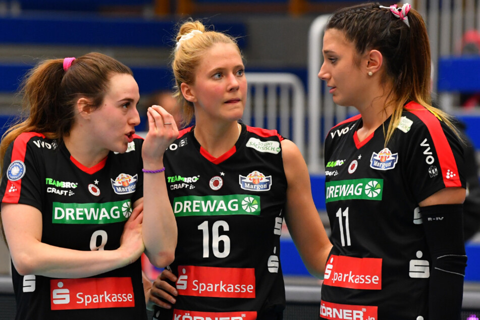 Lucija Mlinar, Brie King und Milica Kubura (v.l.) mussten sich leider vom DSC verabschieden.