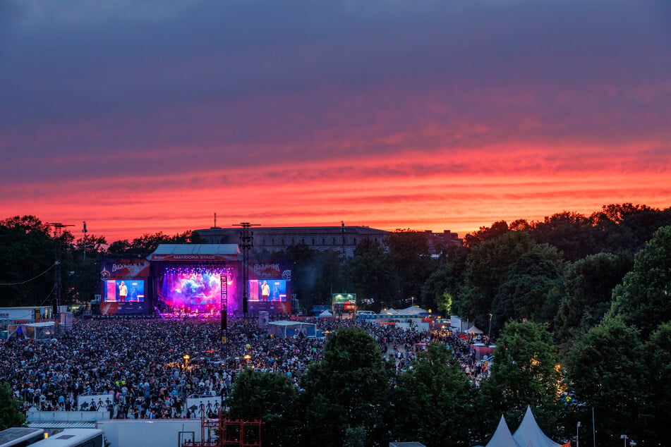 Das gesamte Festivalgelände von "Rock im Park" mitten in Nürnberg umfasst nach Angaben der Veranstalter etwa 200 Hektar.