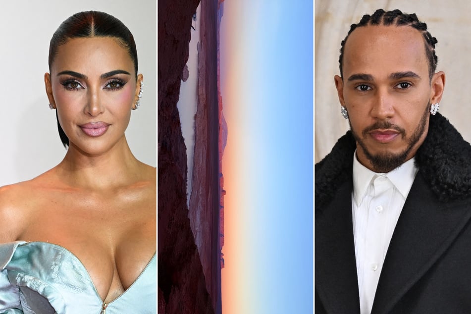 Kim Kardashian and Lewis Hamilton both share snaps from their romantic vacay