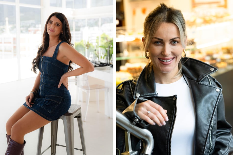 Teresa (32, l.) und Sarah (36) müssen die Heimreise antreten.